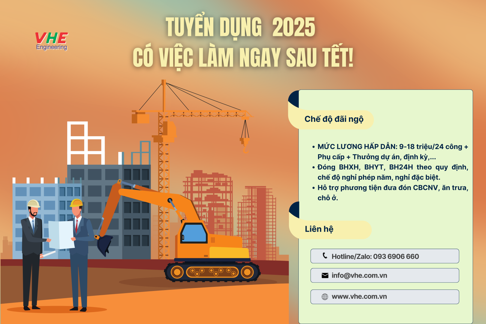 Việt Hàn Engineering: Bản Tin Tuyển Dụng Quý I. 2025